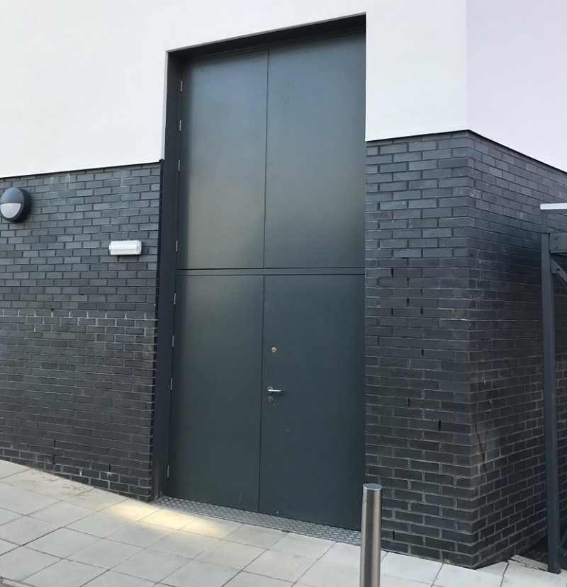 Installation Large Security Doors For The Back Entrance Of